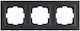 Mono Electric Switch Frame 3 Positions Horizontal Installation in Black Color 500-002036162