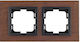 Mono Electric Switch Frame 2 Positions Vertical and Horizontal Installation in Brown Color 500-008510161