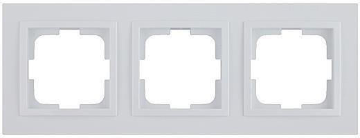 Mono Electric Switch Frame 3 Positions Vertical and Horizontal Installation in White Color 500-001936162