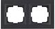 Mono Electric Switch Frame 2 Positions Vertical and Horizontal Installation in Black Color 500-002036161