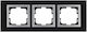 Mono Electric Switch Frame 3 Positions Vertical and Horizontal Installation in Black Color 500-006720162