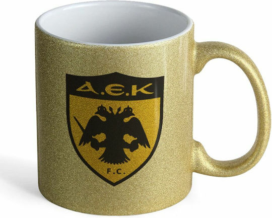 Koupakoupa Cană Ceramică Aurie 330ml