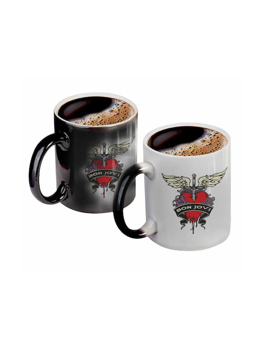 Koupakoupa Heat Change Mug Ceramic Black 330ml