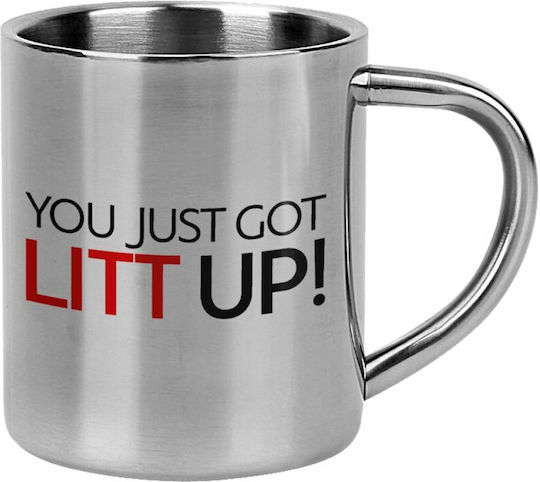 Koupakoupa Mug Metallic Silver 300ml