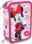 Disney Mouse Pencil Case Full with 2 Compartments Pink