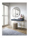 Mono Console Table in Wood & Metal Blue L103.5xW77.6xH50cm
