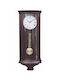 Antique Wall Clock Wooden With Pendulum Brown 30x67cm