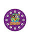 Koupakoupa Wall Clock Wooden Purple Ø19cm