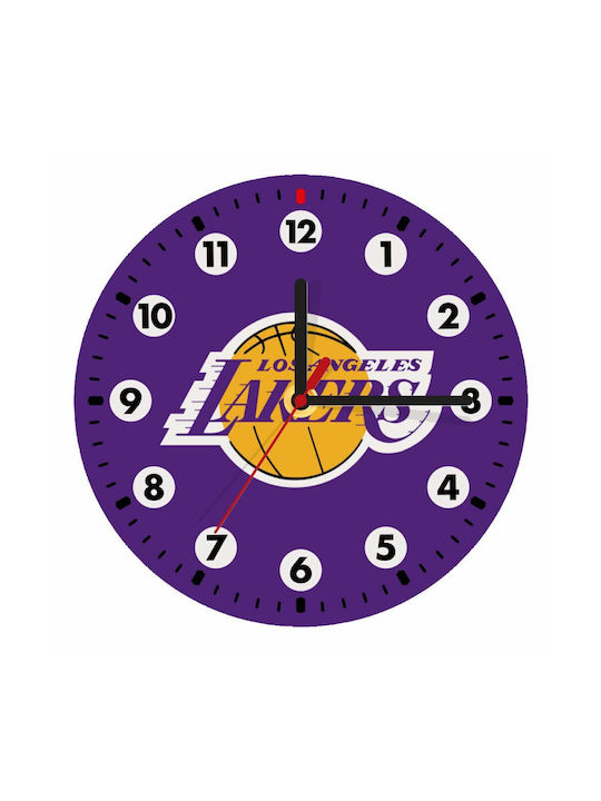 Koupakoupa Wall Clock Wooden Purple Ø19cm