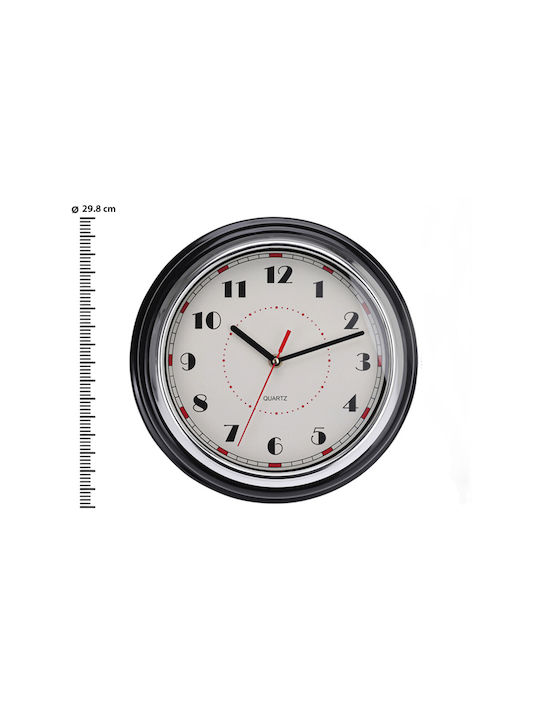 Wall Clock Plastic Silver