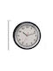 Wall Clock Plastic Silver