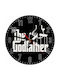 Koupakoupa Leise Wanduhr Hölzernes Schwarz Ø30cm