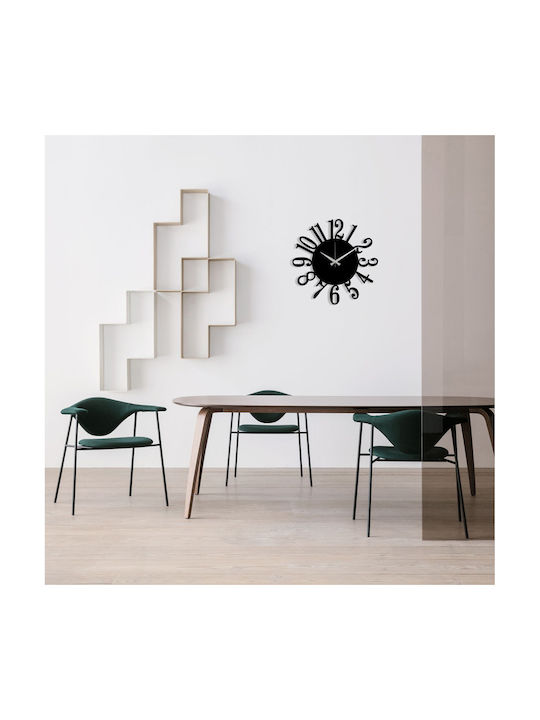 Wall Clock Metallic Black Ø48cm