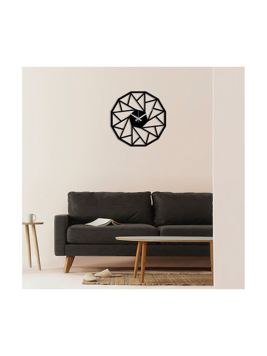 Wall Clock Metallic Black Ø48cm