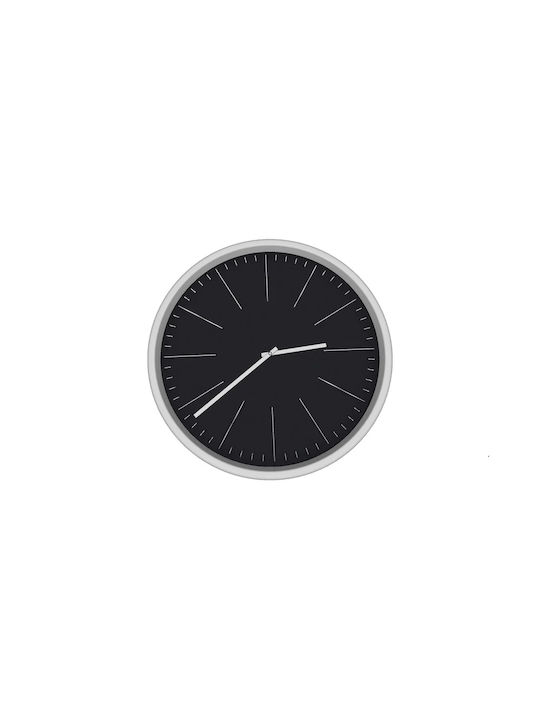 Wall Clock Metallic Black Ø25cm