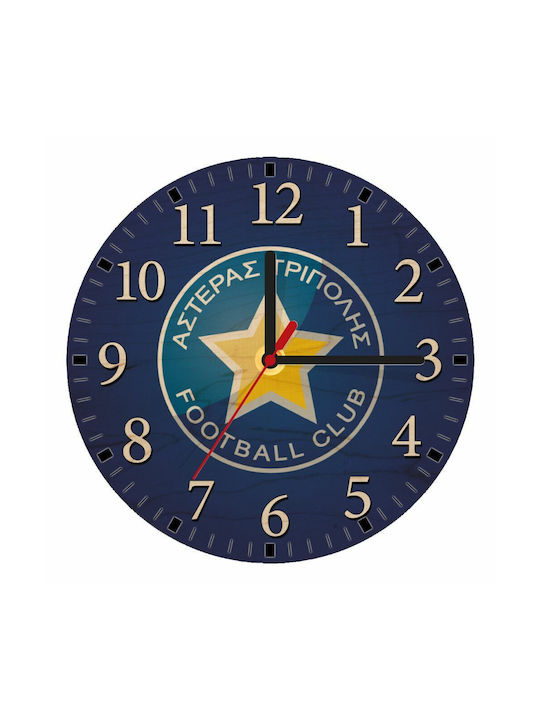 Wall Clock Wooden Navy Blue Ø20cm