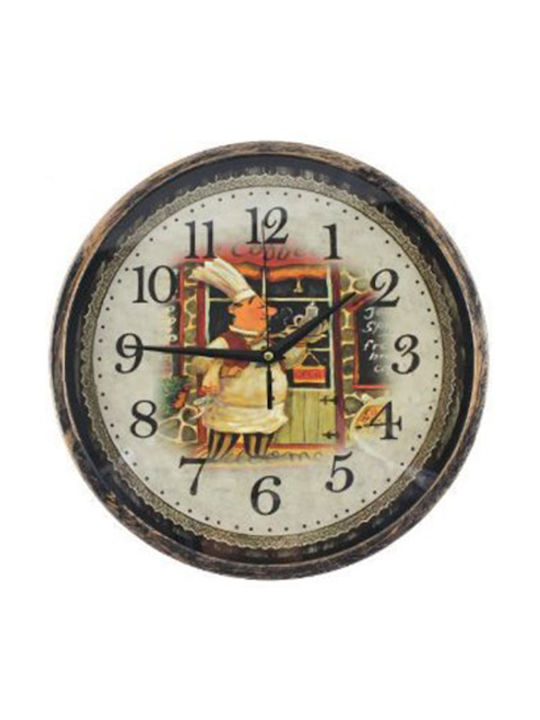 Wall Clock Plastic Multicolour