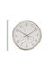 Wall Clock Metallic White