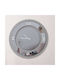 Ploumatos Wall Clock Mirror Silver Ø104cm