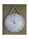 Ploumatos Wall Clock Glass Beige Ø95cm
