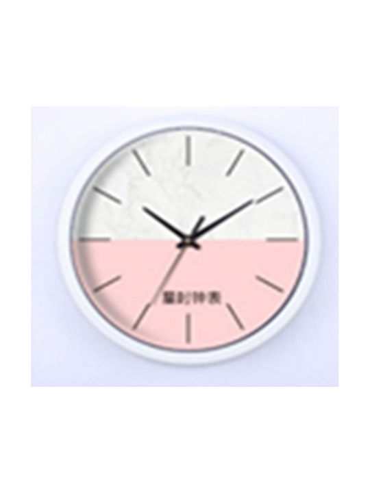 Melina's Collection Wanduhr Metallisch Rosa