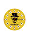 Koupakoupa Wall Clock Wooden Yellow