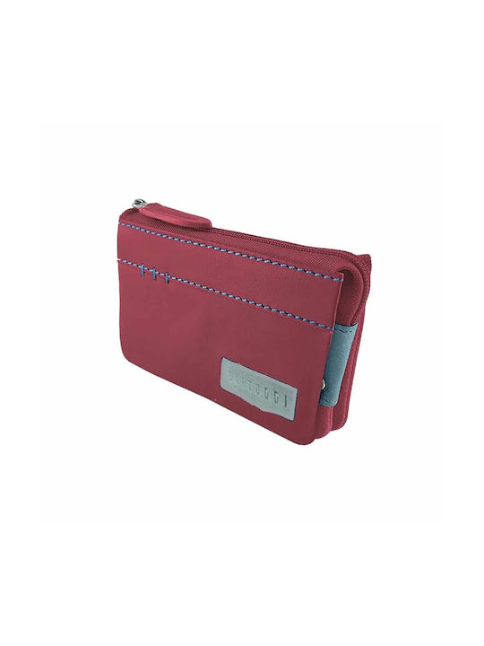 Bartuggi Small Leather Women's Wallet with RFID Red