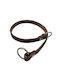 Dog Choke Collar Leather Small Brown