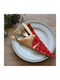 Christmas Towel Fabric Red L28.5xW14.5xD28.5cm.