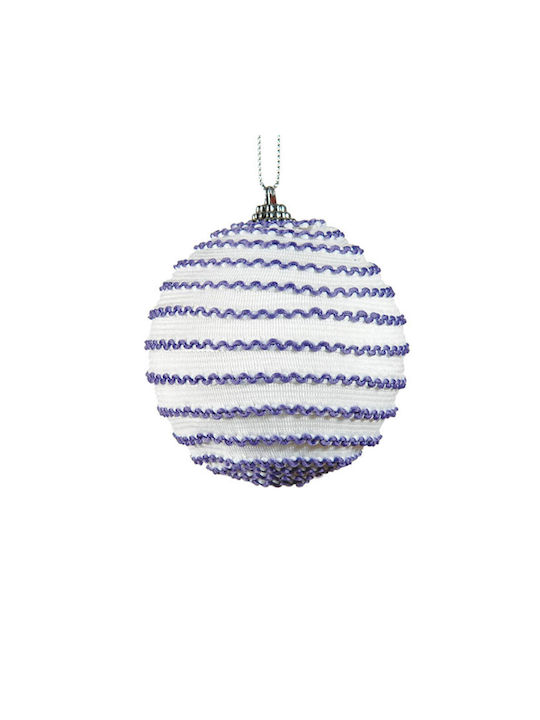 Hanging Ball Ornament Ornament Plastic Purple 8cm