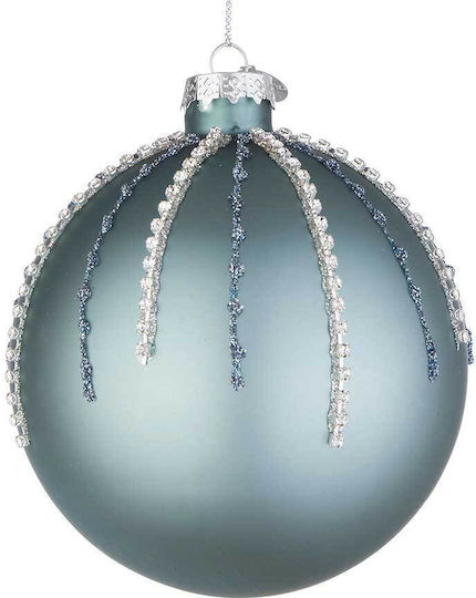 Ornament suspendat Glob De sticlă Turcoaz 10buc