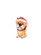 Висяща Украса Куче Полирезин Кафяв