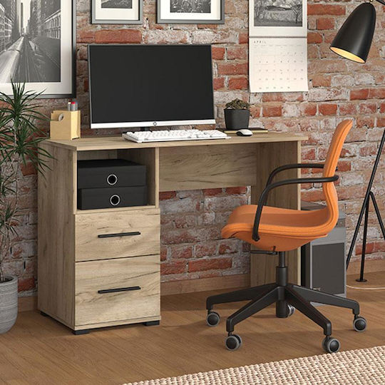 Desk Polet Wooden Brown 110x50x75.5cm