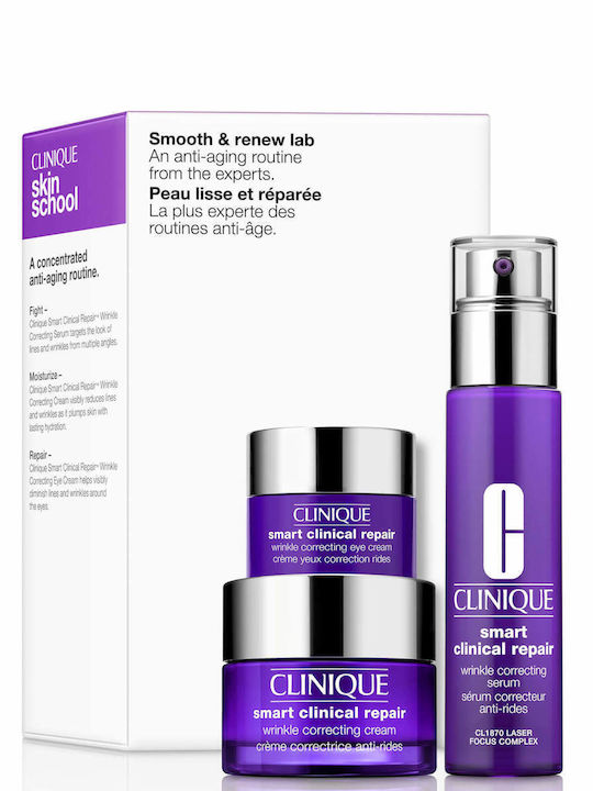 Clinique Smooth & Renew Lab Hautpflegeset für Anti-Aging & Feuchtigkeitsspendend 3Stück