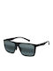Maui Jim Honokalani Men's Sunglasses with Black Plastic Frame and Black Polarized Mirror Lens 455-02