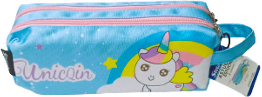 Stelan Unicorn Κασετίνα Βαρελάκι Γαλάζια