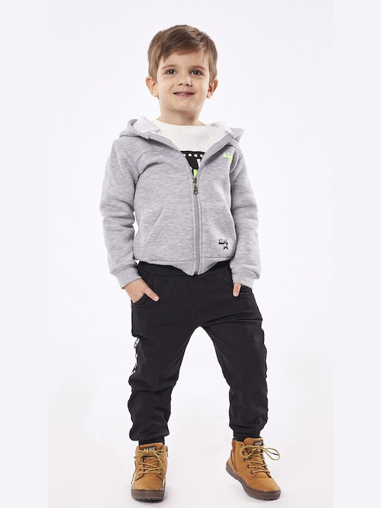 Hashtag Kids Sweatpants Set Gray 3pcs