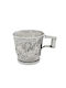 Savvas Design Glass made of Metal in Silver Color