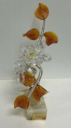 Dekoratives Blume aus Kristall 9x11x20cm 1Stück
