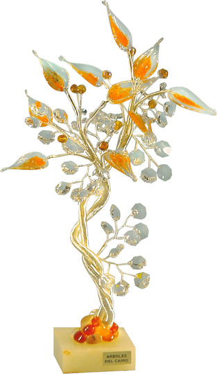 Dekoratives Blume aus Kristall 16x8x32cm 1Stück