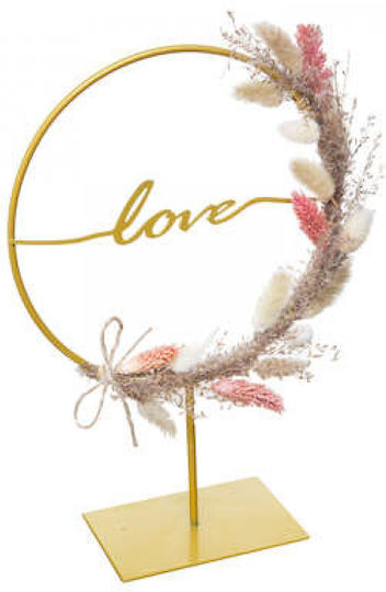 Atmosphera Διακοσμητικό Χώρου Love από Μέταλλο 20x20x8cm