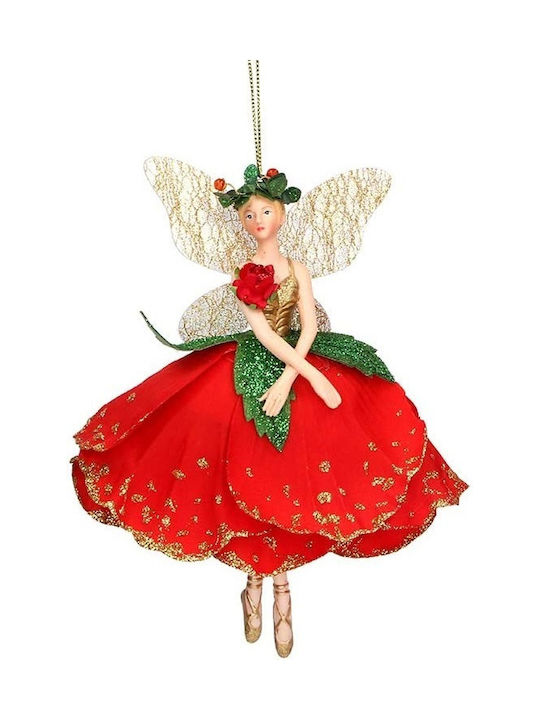 Christmas Fairy Ornament Red