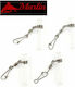 Marlin Fishing Wire Split Ring Set 4 Pieces Transparent