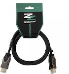 ZZiPP Cable HDMI male - HDMI male 1.5m Μαύρο