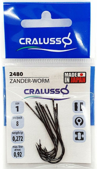 Cralusso Fishing Hooks Set 8pcs No1