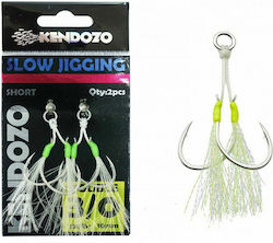 Kendozo Lures Slow Jigging Двойна Асист Рибарска Кука No1/0 KDZ25-**