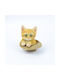 Decorative Cat Polyresin 9x9x9cm 1pcs