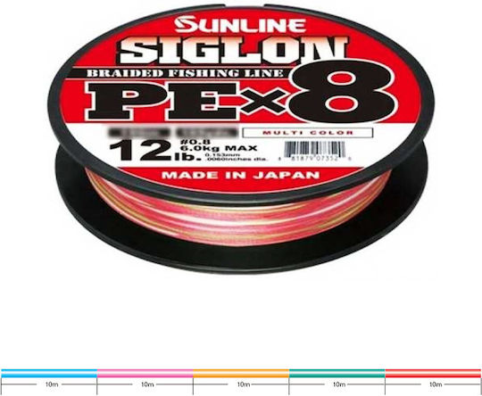 Sunline Siglon Braided Fishing Line x8 Νήμα Ψαρέματος Μήκους 300m