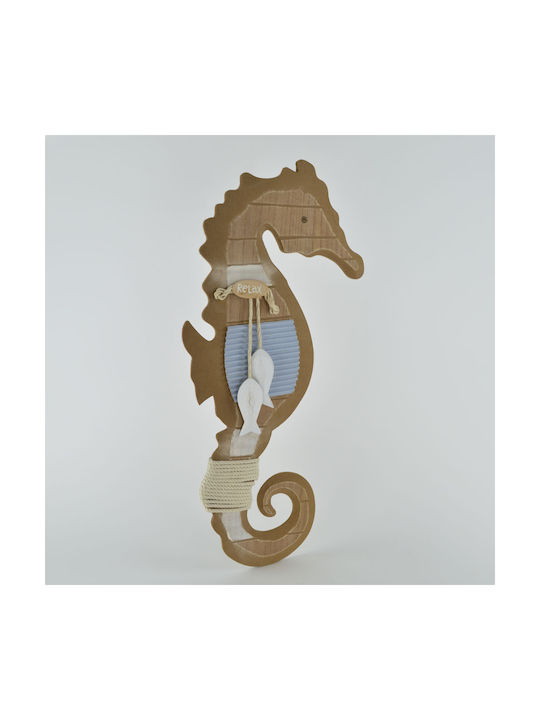 Decorative Seahorse made of Wood 30x30x59cm 1pcs