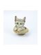 Decorative Cat Polyresin 9x9x9cm 1pcs